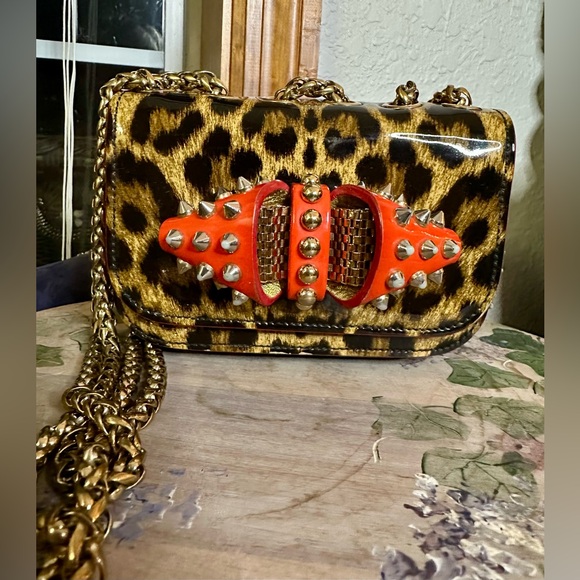 Christian Louboutin Sweet Charity Leopard Crossbody - Picture 1 of 6